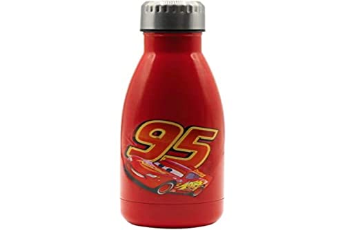 Puro Disney Cars Botella de Acero Inoxidable 500ml roja