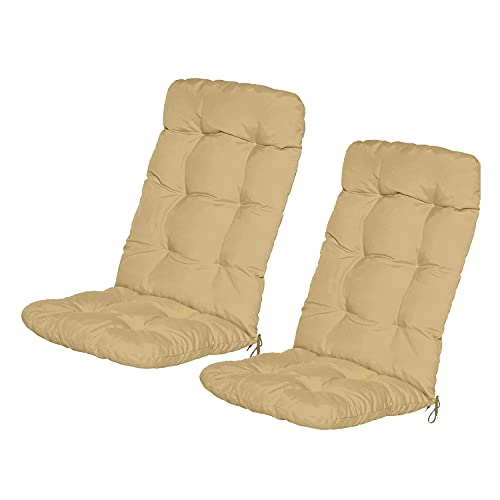 Bravo Home - Cojín para silla con respaldo de 50 x 50 cm, cojín de asiento, cojín de respaldo bajo, cojín para silla de jardín, silla o tumbona, jardín, terraza o balcón