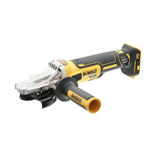 DEWALT DCG405FN-XJ - Amoladora angular XR 18V 5Ah Li-Ion sin escobillas, Empuñadura lateral y freno automático, Cuchilla Ø125mm, Velocidad en vacío 9000rpm - 1000W