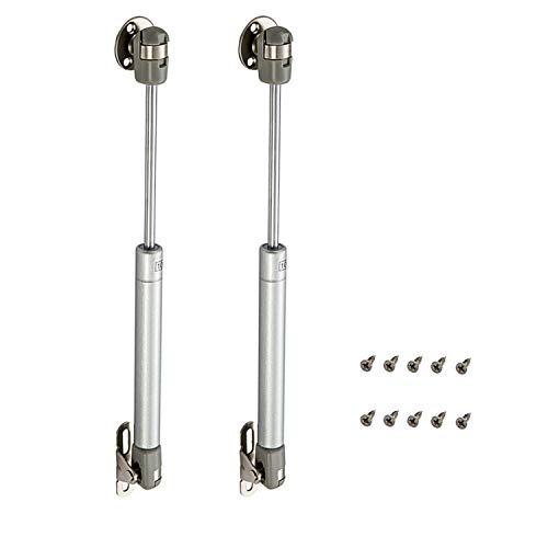2 resortes de gas amortiguadores para cocina y muebles, 100 N para muebles, bisagras, brazo amortiguador