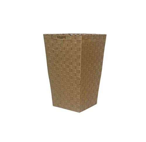 thesecrethome.es - Cesto para Ropa - Pongotodo para Lavado de Ropa - Canasto para Colada con Asas - Alto. 54 cm x Largo. 33 cm x Ancho. 33 cm (Marrón)