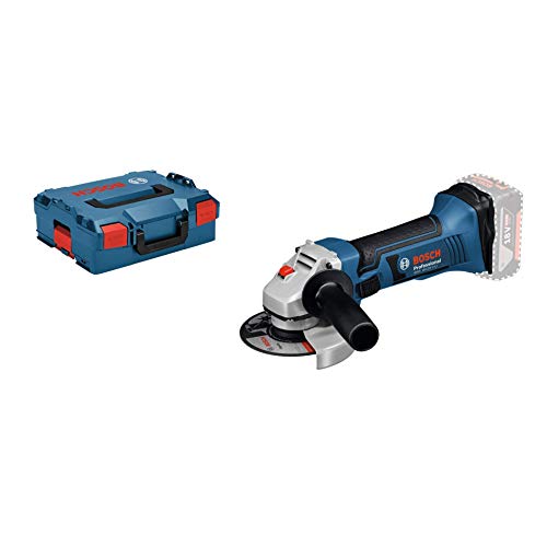 Bosch Professional GWS 18-125 V-LI Amoladora angular a batería, 10.000 rpm, diámetro disco 125 mm, sin batería, en L-BOXX, 18 V