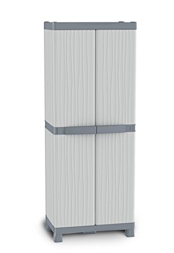 Terry, Base 3700 UW, Armario 2 Puertas con Divisor Vertical, 4 Estantes Internos. 70x43,8x181,8 cm