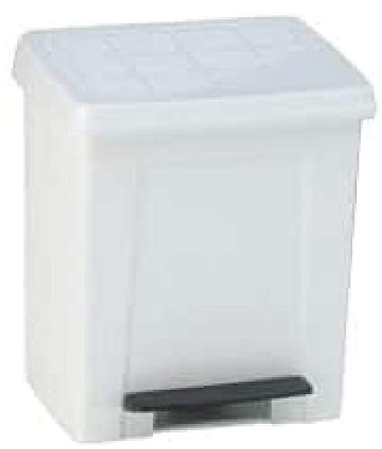 Denox DEN094 Pedalbin Classic 23 litros, Blanco, 340x310x420 mm