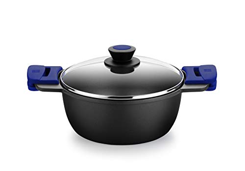 BRA Advanced Cacerola 28 cm, Aluminio Fundido con Antiadherente, sin PFOA Reforzado de Rendimiento Superior y Resistencia a los arañazos y a la abrasión, Inducción, 5.7 litros [Amazon Exclusive]