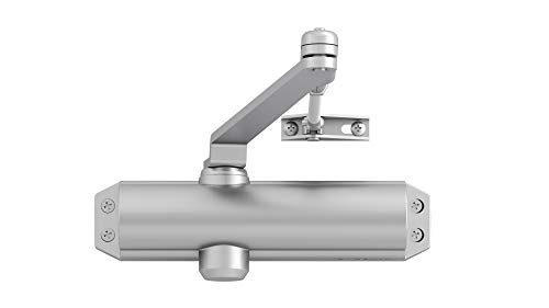 Tesa Assa Abloy 3012497 Cierrapuertas con Retenedor Plateado, Plata, Con Retención
