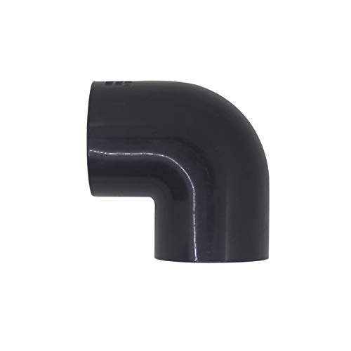 Codo 90 grados pvc 20 25 32 40 50 63 75 90 110mm manguito pvc racor codo hembra adaptador conector pvc PN16 (Diámetro Interno 50mm)
