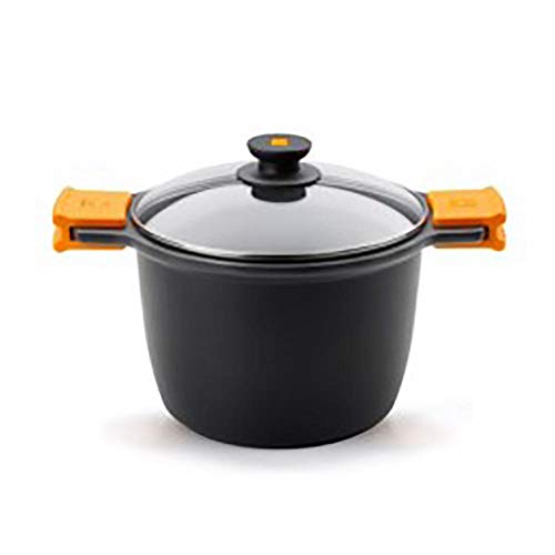 Olla alta aluminio fundido ECO+ con tapa, Bra Efficient 28 cm