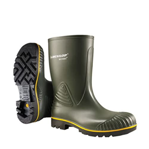 DUNLOP Acifort Heavy Duty calf botas de goma, Verde, 48 EU