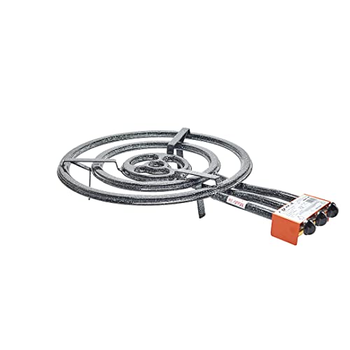 Garcima 76060 - Hornillo paellero, Gas plano l-60, 3 fuegos, Negro, 61 x 88,5 x 14 cm