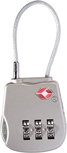 PELI 1506 Candado Compatible con El Sistema TSA, Accesorio Original para Maletas Protector, Compatible con Todas Las Maletas, Color: Gris