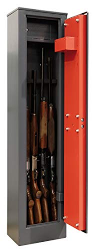 ARREGUI Braco ARM050 Armero de Acero para 5 Escopetas | Armero para Rifles con Cajón Interior | Caja Fuerte para Armas |FRANCIA e ITALIA: válido para todas armas | ESPAÑA y PORTUGAL: no homologado