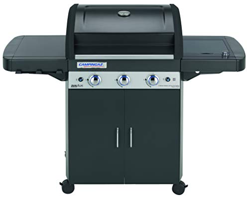CAMPINGAZ 3 Series LS Plus Dual Gas Barbacoa Gas, BBQ con 2 Parrillas, 3 quemadores de Acero Inoxidable y 1 Lado