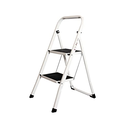 Escalera Plegable DOMESTICA para HOGAR 2 Modelos 2 Y 3 PELDAÑOS Antideslizante (2 PELDAÑOS)