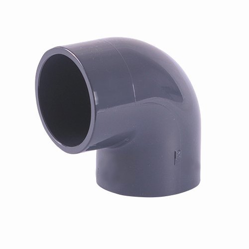Codo de PVC liso de 90 grados de 50 mm.