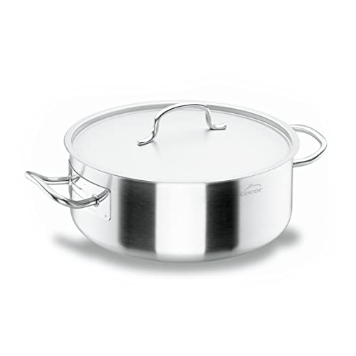 Lacor Cacerola, Acero Inoxidable 18/10, Plata, 42 cm
