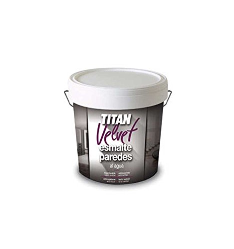 TITAN - PINTURA FONDO AL AGUA ESMALTE PAREDES BLANCO W1 4L