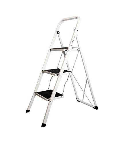Escalera Plegable DOMESTICA para HOGAR 2 Modelos 2 Y 3 PELDAÑOS Antideslizante (3 PELDAÑOS)