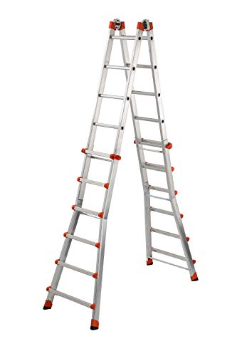 GIERRE AL060 Escalera telescópica multifunción de aluminio PEPPina EN131 (6+6 peldaños)