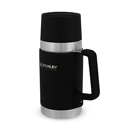 Stanley Master Unbreakable Fiambrera Termica 0.7L Foundry Black - Termo Comida Caliente Adulto de Acero Inoxidable Sin BPA - Mantiene Frío o Calor 20 Horas - Tapa Doble que Sirve de Taza