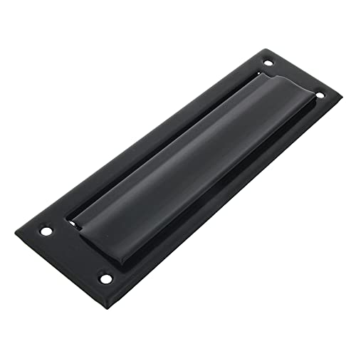Amig - Bocacartas buzón | para Paredes o Puertas de Interior y Exterior | Ranura para Cartas | Recogecartas de Latón | 254x73 cm | Medida Boca: 198x48 mm | Color Negro