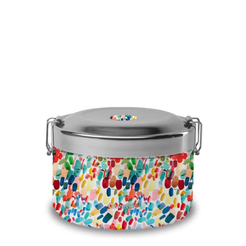 Qwetch Termo isotérmico Bento para comida de acero inoxidable, Arty, 850ml