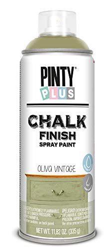 Pintura spray a la tiza PINTYPLUS CHALK 520cc oliva vintage CK803