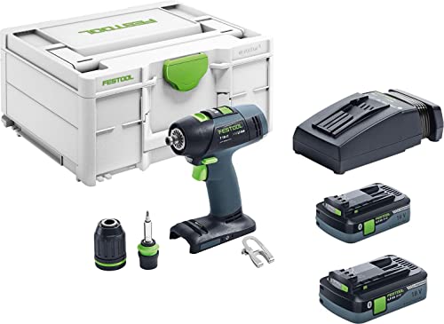Festool Taladro atornillador a batería T 18+3 HPC 4,0 I-Plus