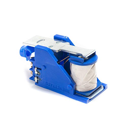 CISA 107120002, conjunto de bobina para cerradura eléctrica serie 1116XX y 1117XX, tensión 12V aprox., mano izquierda, soporte de nylon azul