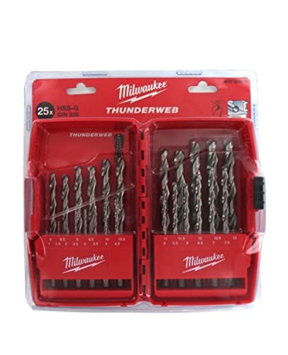 Milwaukee 4932352376 Conjunto de Brocas HSS-G thunderweb-25pc
