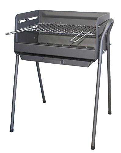 IMEX EL ZORRO 71762 Barbacoa con Parrilla Cincada, Negro, 49 x 48 x 73 cm