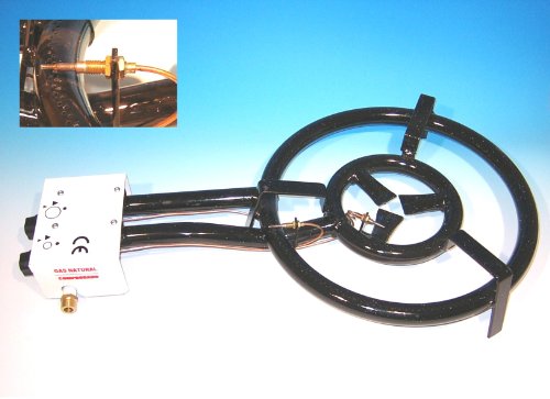 La Ideal Profesional Gas Quemador de Anillo, Negro, 60 cm