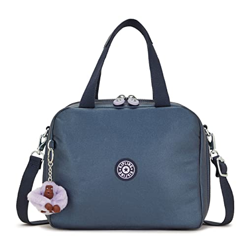 Kipling Miyo, Bolsa Térmica Porta Alimentos 8 L de Capacidad, 25 cm, Azul (Admiral Bl Met)