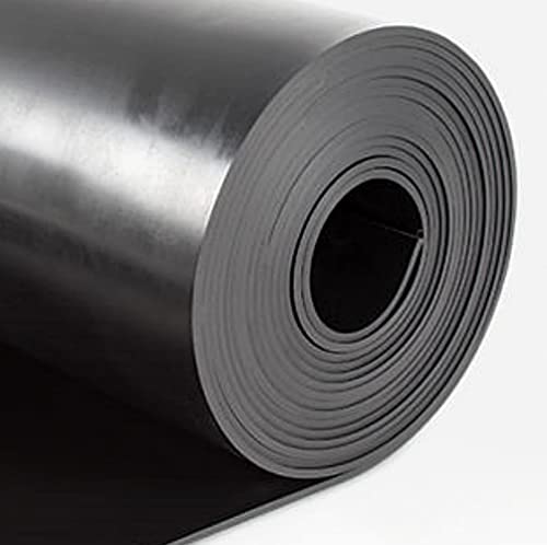 Mugar- Plancha de Goma SBR 2mm en Rollo o por Metros.- Ancho 1,00m o 1,40m- Suelo de Goma Antideslizante y Anti-Fatiga- Aislante Acústico y Térmico (SBR Negra 2mm, 1x15 Metros)