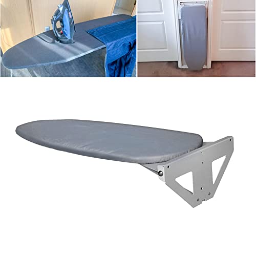 uyoyous Tabla de planchar plegable, montaje en pared, tabla de planchar para plancha de vapor, ahorro de espacio, hogar, plegable, tabla de planchar de pared, para casa, armario, cuarto de lavado