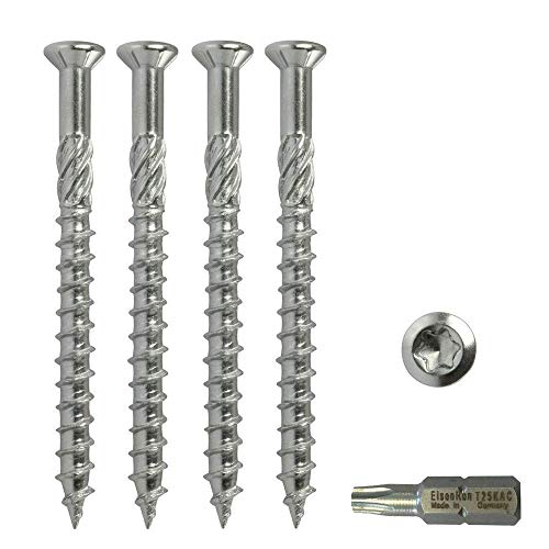 EisenRon - 500 tornillos (acero inoxidable, 5 x 50 mm, incluye vaso hexagonal)