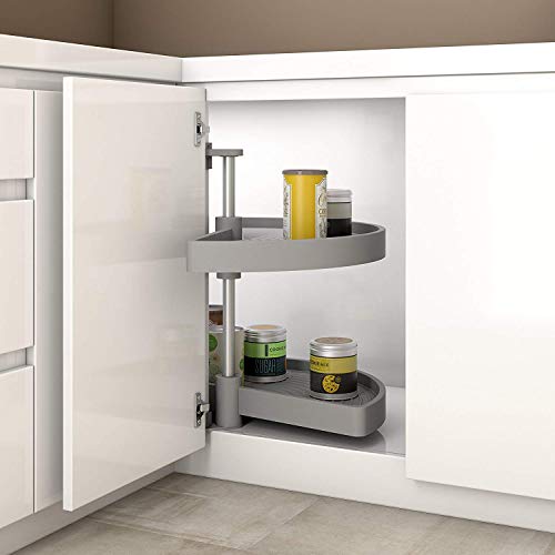 gedotec halbkreis-schwenkbeschlag RINCONERA con schwenkboden schwenkböden para armario base : 800 x 550mm CALIDAD DE MARCAS PARA SU SALA DE ESTAR - Drehbeschlag für Unterschrank 800 x 550 mm