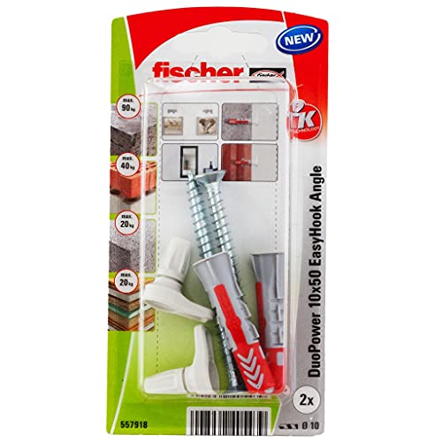 BLISTER 2 ALCAYATAS DUOPOWER EASYHOOK 10X50 557918 FISCHER