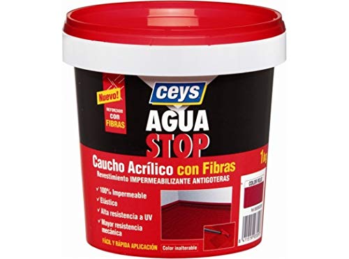 ceys CE903312 AGUASTOP CAUCHO FIBRAS BLANCO 1KG