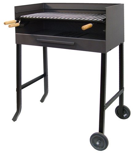 IMEX EL ZORRO 71534 - Barbacoa con Parrilla de INOX, 72 x 40 x 100 cm, Color Negro
