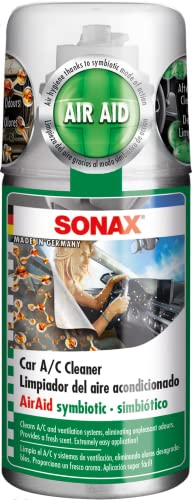 SONAX Limpiador del aire acondicionado AirAid simbiótico (100 ml) limpia el aire acondicionado, los sistemas de ventilación y los evaporadores | N.° 03231000-544