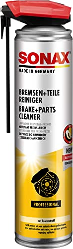 SONAX Limpiador de frenos + piezas con EasySpray (400 ml) limpia frenos, embragues y piezas de motor | N.° 04833000