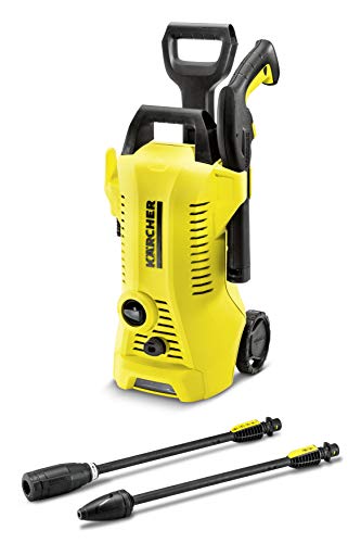 Kärcher K2 Premium Full Control - Hidrolimpiadora de alta presión para exteriores 110 bar, 1400 W, 360 L/h (1.673-420.0), Con enrollador y sin accesorios , modelo 2019