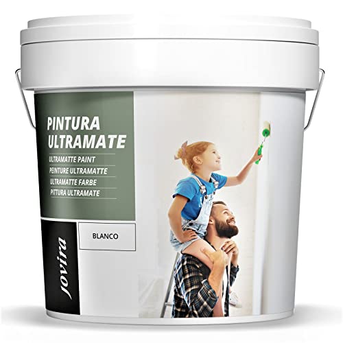 JOVIRA PINTURAS Pintura Ultramate Exterior/Interior Lavable, super cubriente, blanco (5 Kilos)