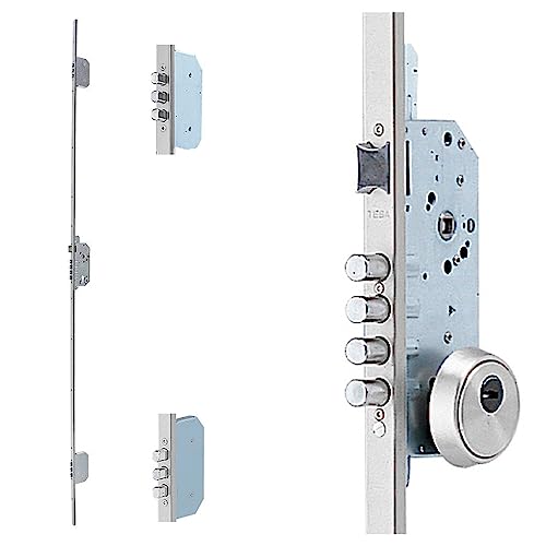 Tesa Assa Abloy 3012452 Cerradura Tesa Seguridad TLB3 54566 LA Cerradero Largo 45 CR, Multicolor, 3 Puntos
