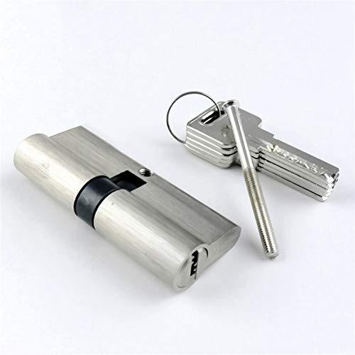 Cilindro Serratura,Cilindro per porta Ventana de bloqueo de la puerta abierta doble de Seguridad 55 60 70 80 90 100 110 120 mm Cilindro Sala de estar seguro de la manija llave de bronce personalizada