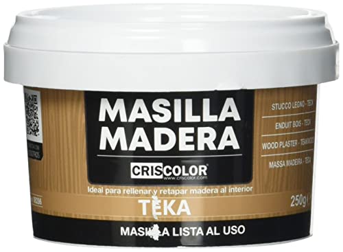 CRISCOLOR Masilla Madera Teka, ENVASE 250gr.