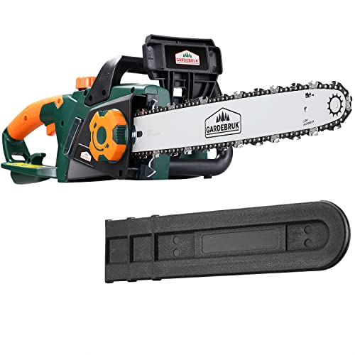 Gardebruk Motosierra eléctrica 2800W con tensor de cadena y lubricación automática Velocidad 16m/s