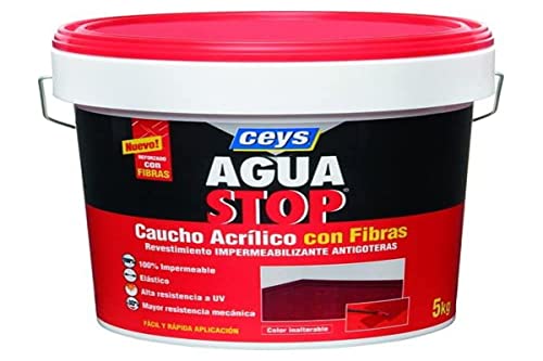 AGUASTOP CAUCHO FIBRAS NEGRO 5KG