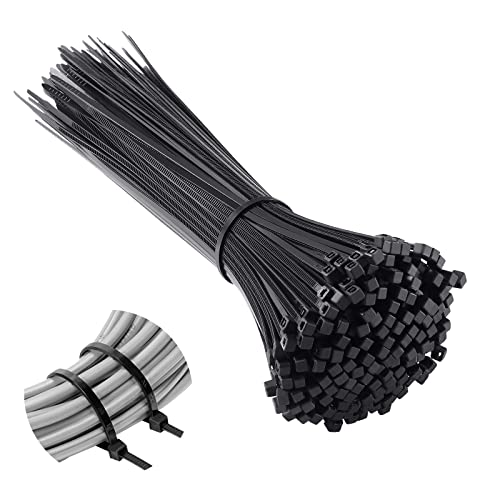 Vinabo Plástico para cableado, bridas de nailon para cables, 200 x 2,5 mm, 110 unidades, negro